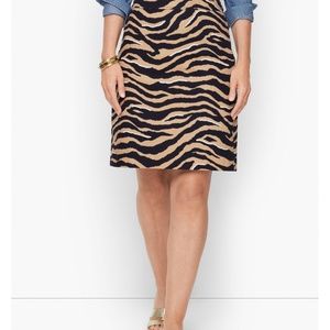 A-Line Animal Print Skirt